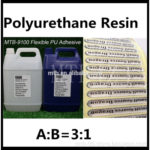 Crystal 3D PU Glue Clear Polyurethane Resin for 3D Doming Sticker